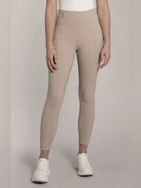 Yagya Compression Pull-On Riding Breeches Tan Size M